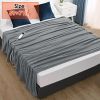 Electric Heated Throw Flannel Heated Blanket with 10 Heat Settings Auto off Washable for Home Office Usage 59x71in