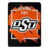 OKLAHOMA STATE OFFICIAL NCAA "Halftone" Micro Raschel Throw Blanket; 46" x 60"