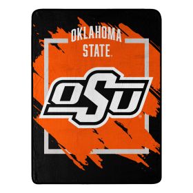 OKLAHOMA STATE OFFICIAL NCAA "Halftone" Micro Raschel Throw Blanket; 46" x 60"