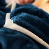 SOGA Navy Blue Throw Blanket – Soft and Cozy Fleece Bed and Sofa Comforter, Warm Decorative Blanket for Living Room, Bedroom, Couch, or Nap Use