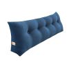 SOGA 180cm Blue Triangular Wedge Bed Pillow – Extra-Large Bedside Backrest Cushion for Reading, Relaxing, or Sleeping, Supportive Pillow for Sofa, Bed
