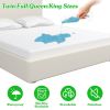 Full Size Waterproof Mattress Protector Breathable Soft Cotton Mattress Pad Cover With Elastic Deep Pocket Up To 11in Noiseless Machine Washable Beddi