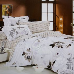 Blancho Bedding - [Faint Aroma] Luxury 5PC Comforter Set Combo 300GSM (King Size)