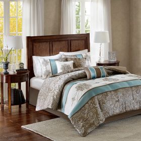 Jacquard 7 Piece Comforter Set