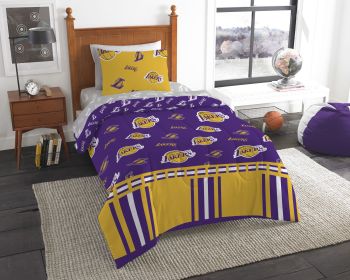 Lakers OFFICIAL NBA Twin Bed In Bag Set