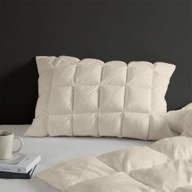 Overfilled Pillow Protector Single Piece(King Size) (Color: as Pic)