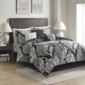7 Piece Cotton Printed Comforter Set (Color: as Pic)