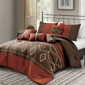 Chiriga 7 Pieces Comforter Set (size: QUEEN)